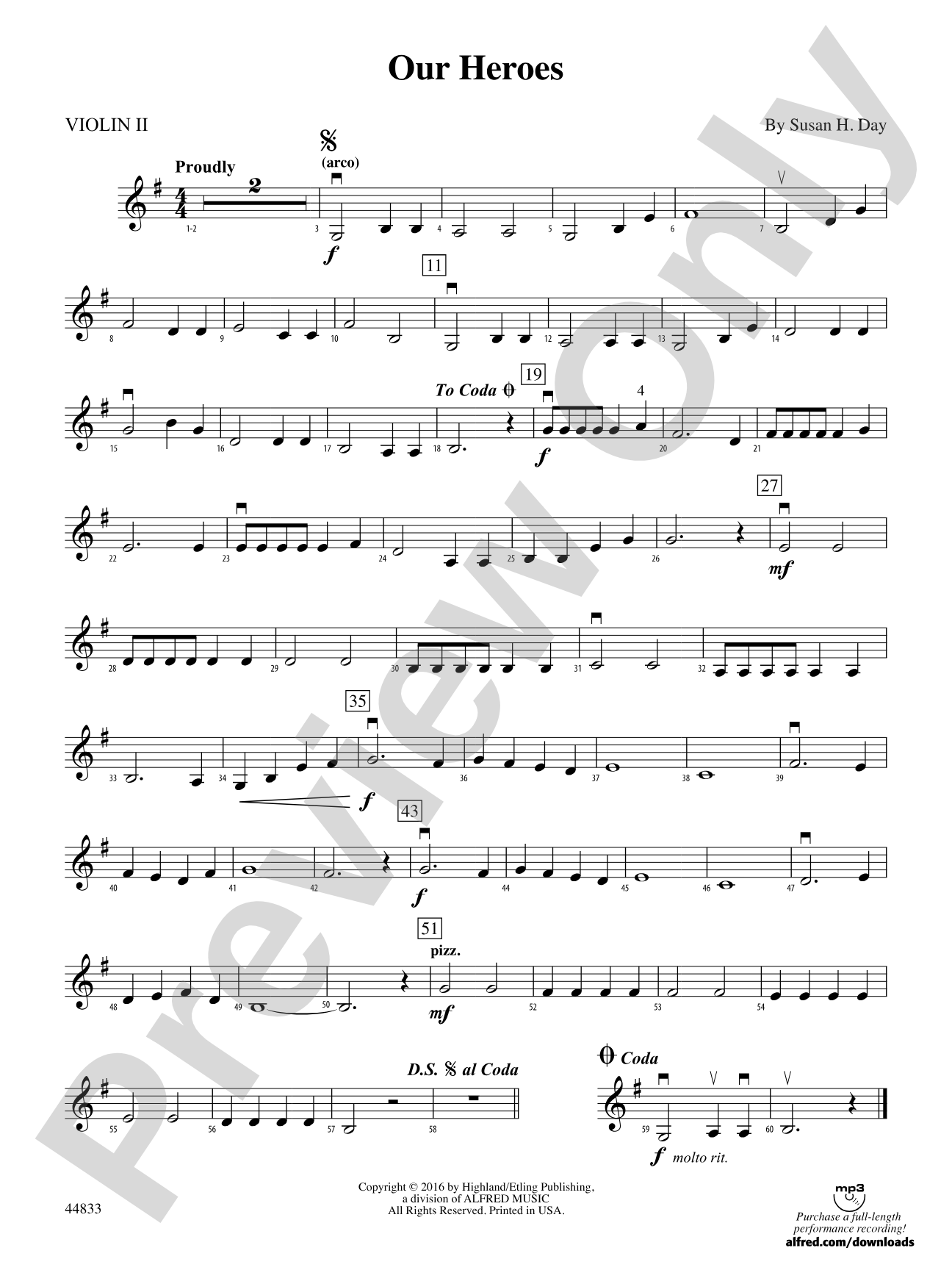 Our Heroes: 2nd Violin