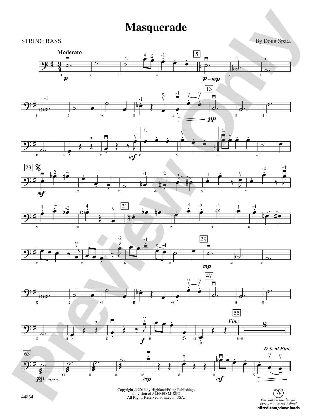 Masquerade: String Bass