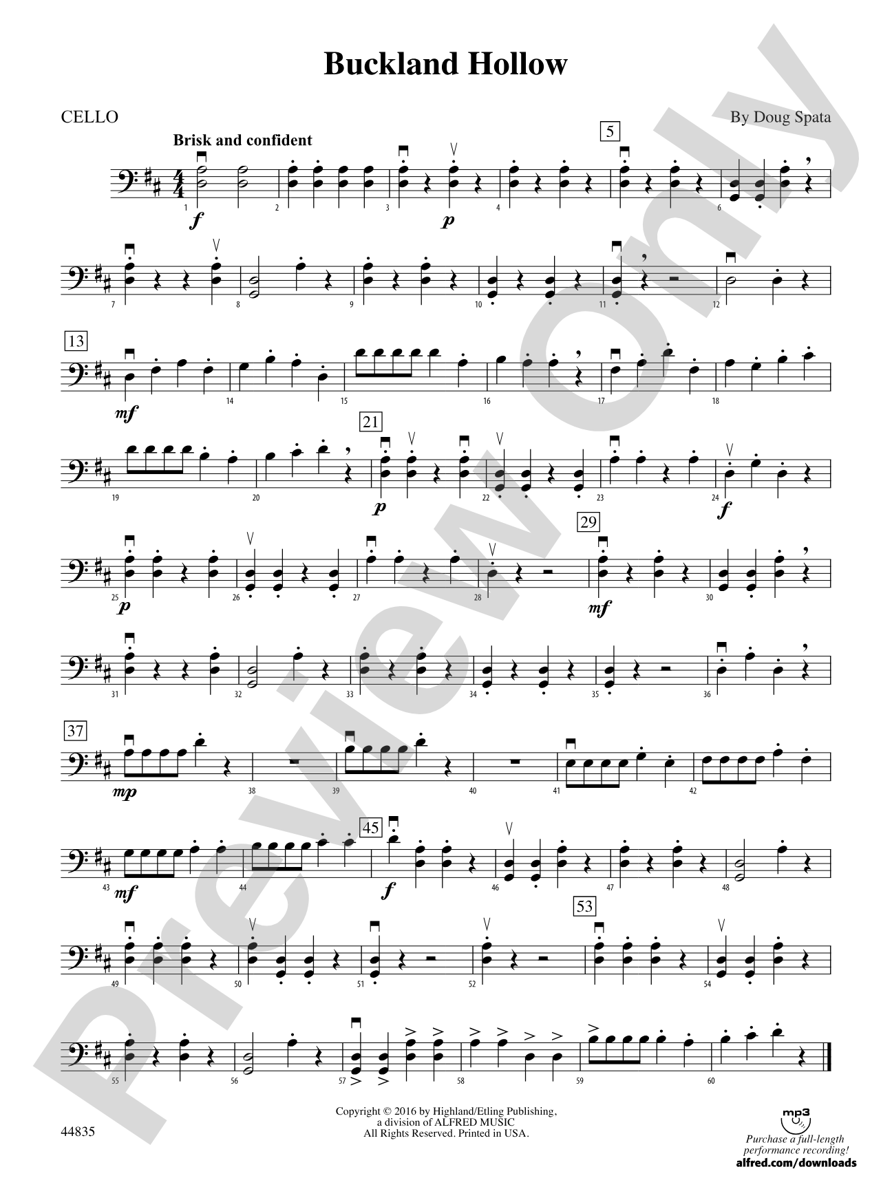 Buckland Hollow: Cello