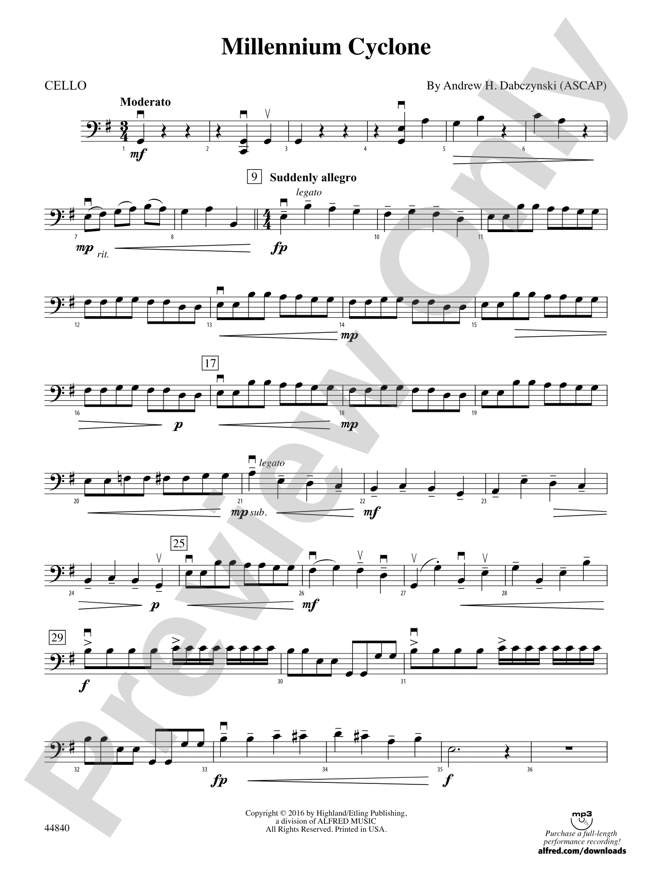 Millennium Cyclone: Cello
