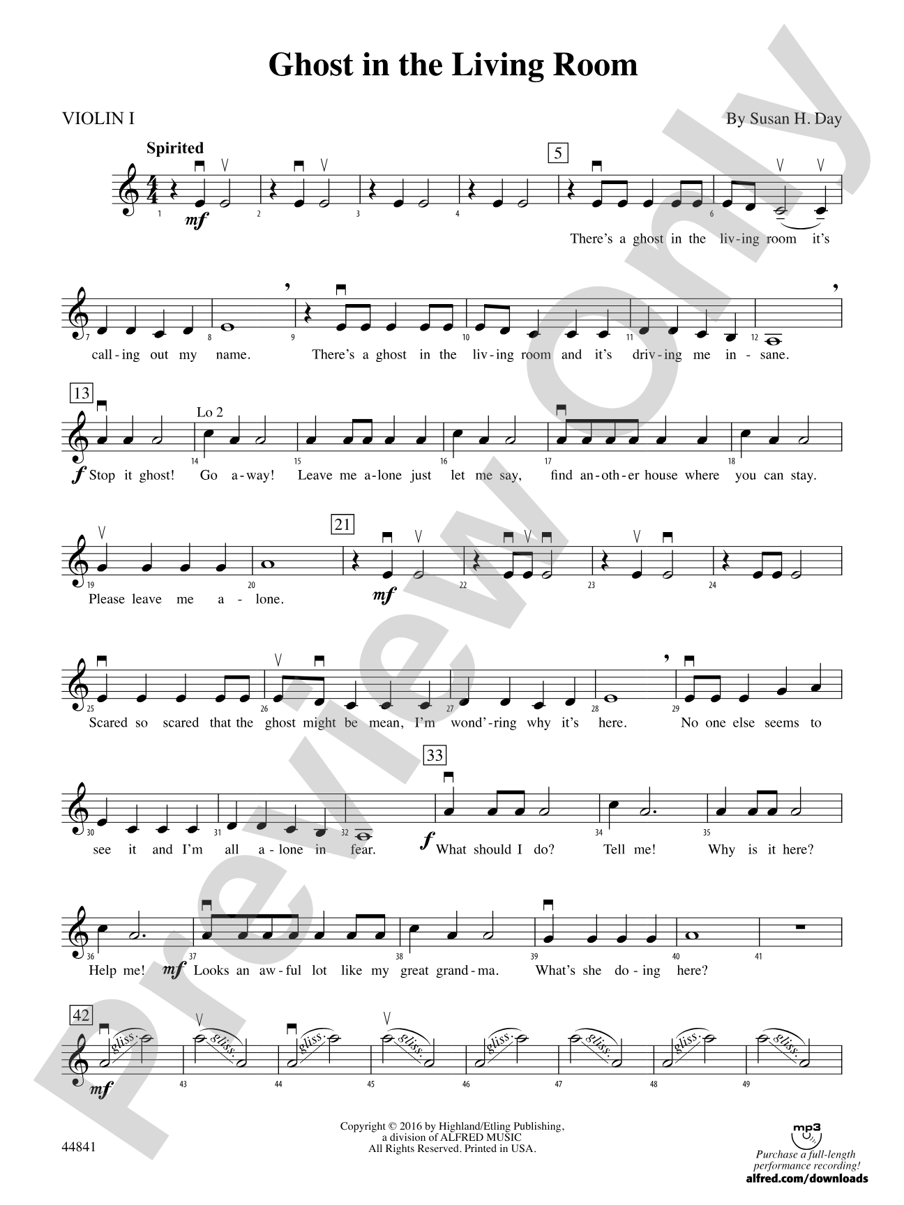 Ghost in the Living Room: 1st Violin