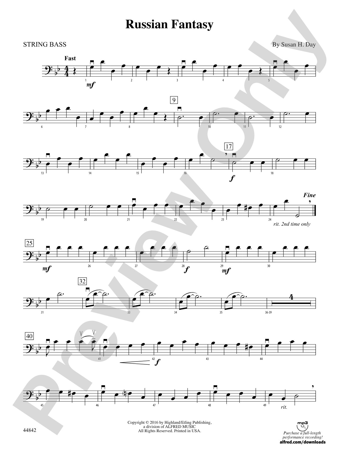 Russian Fantasy: String Bass