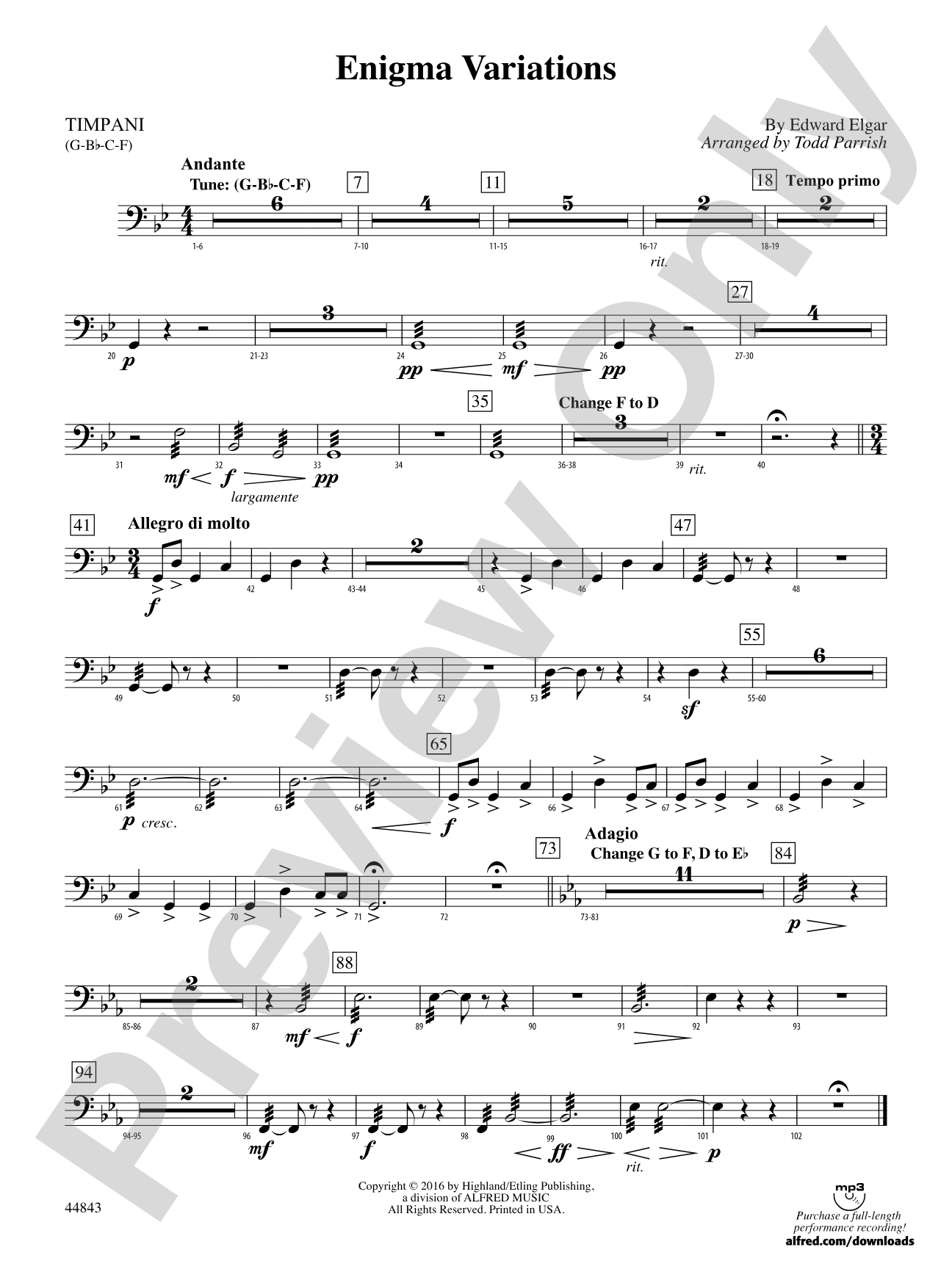 Enigma Variations: Timpani
