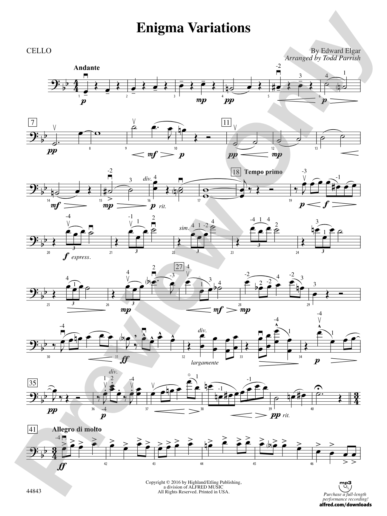 Enigma Variations: Cello