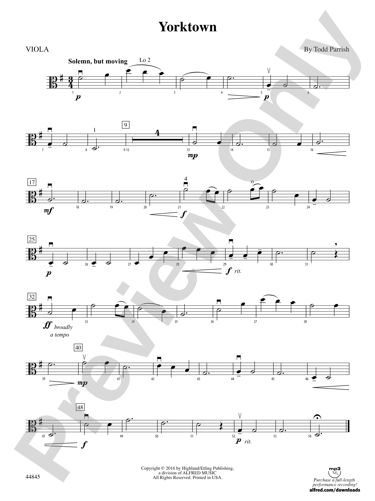 Yorktown: Viola
