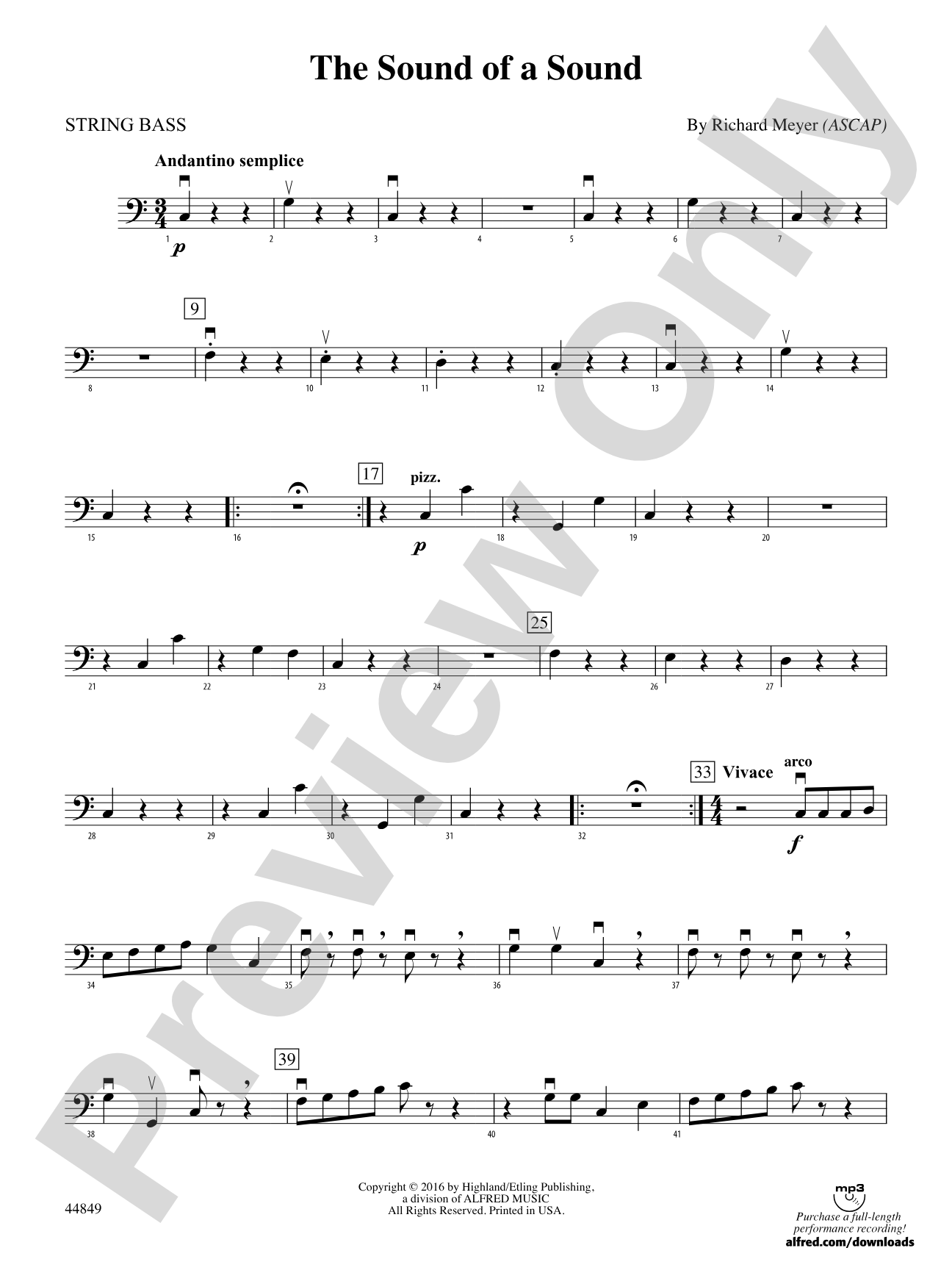 The Sound of a Sound: String Bass