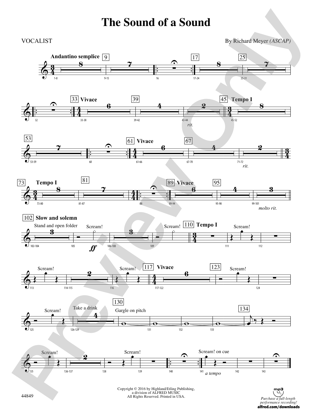 The Sound of a Sound: Vocals