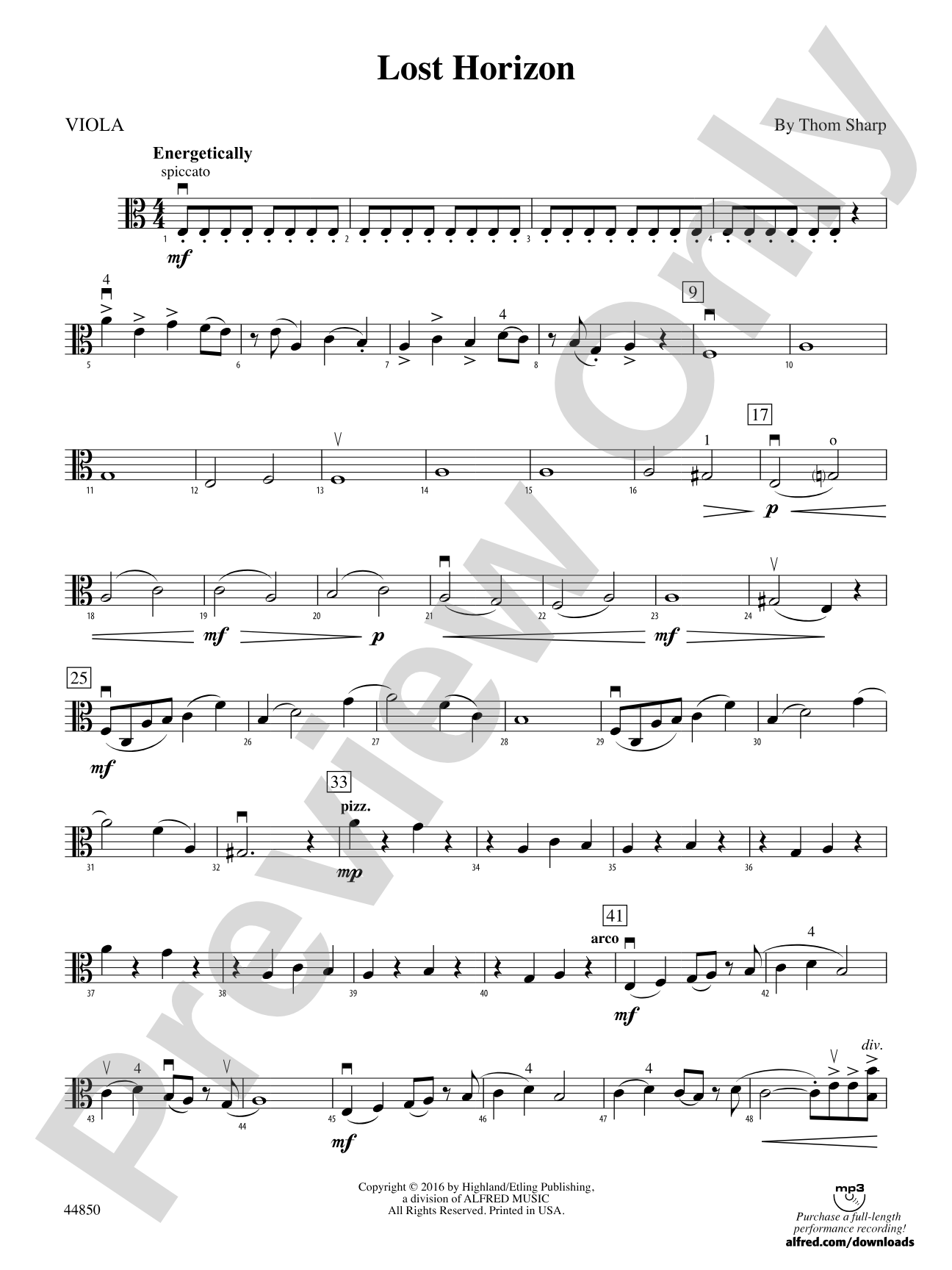Lost Horizon: Viola