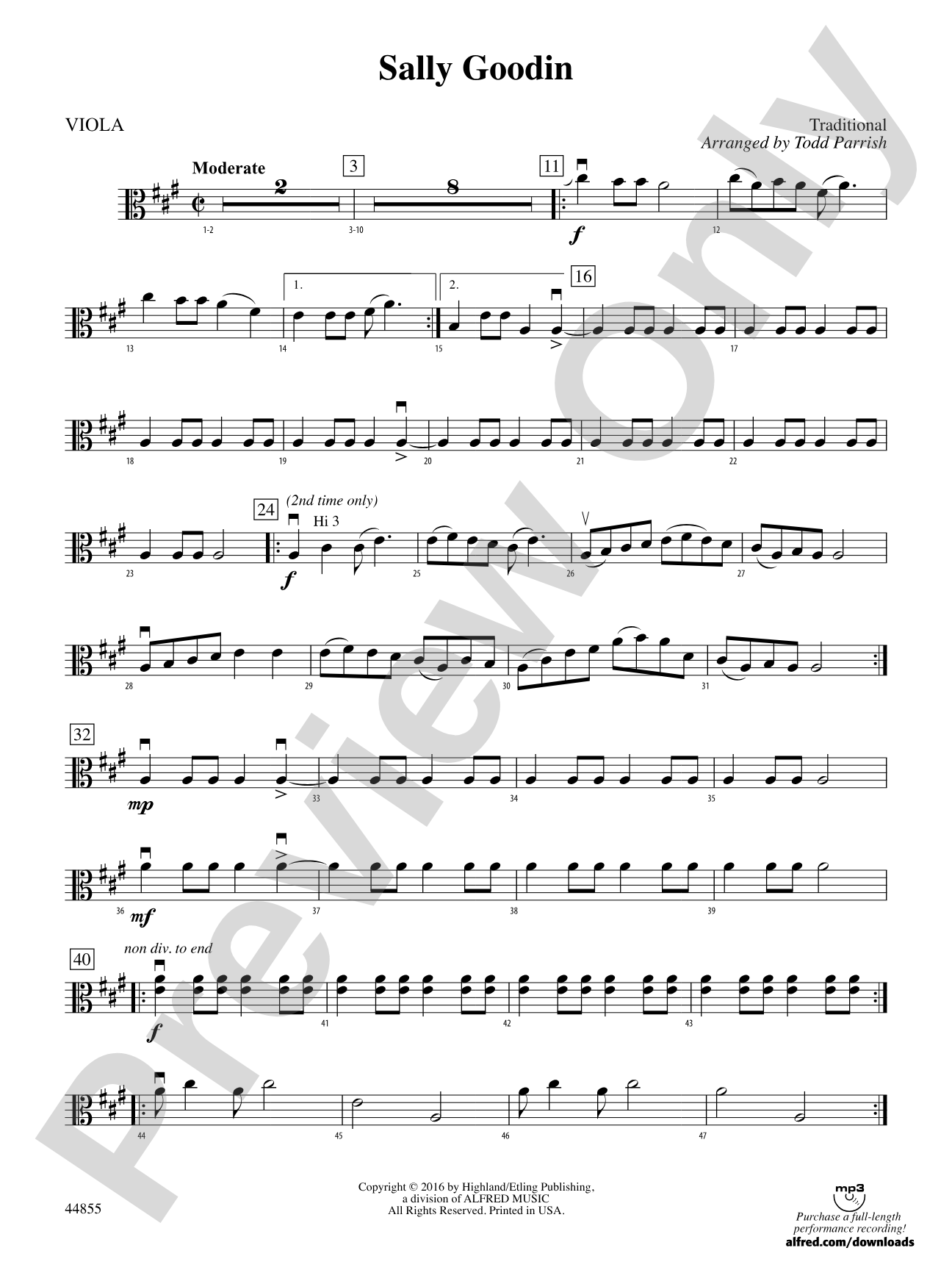 Sally Goodin: Viola