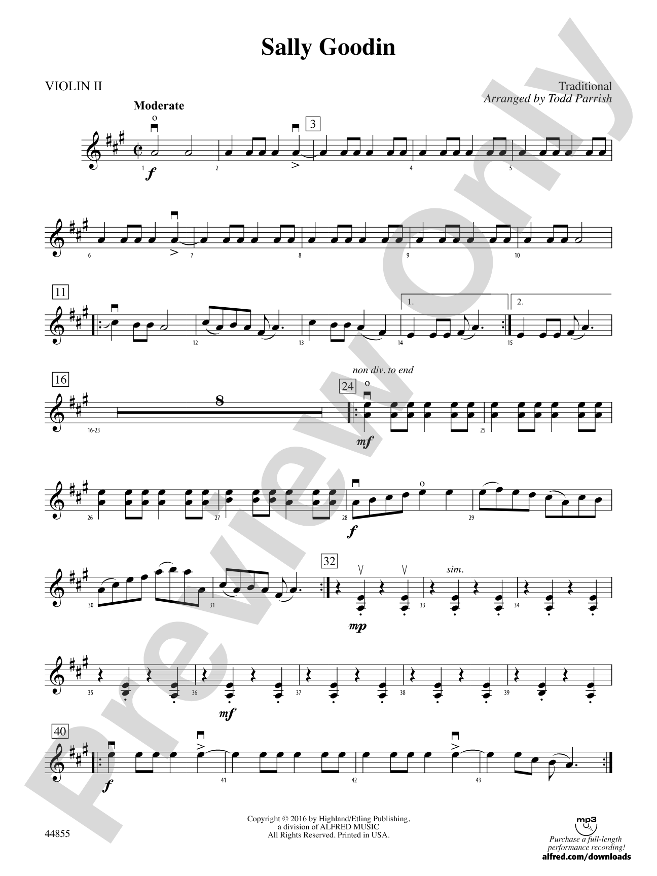 Sally Goodin: 2nd Violin