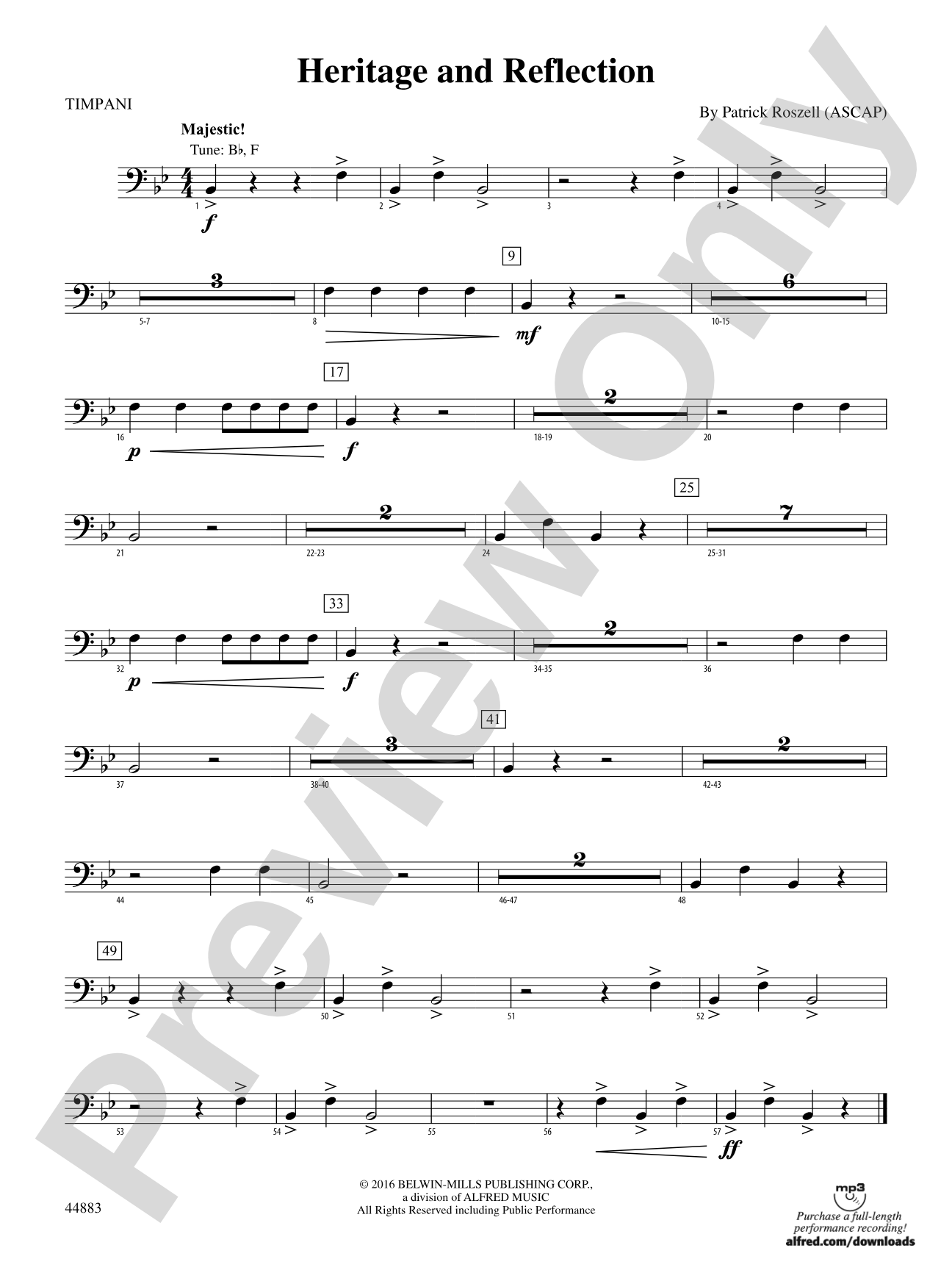 Heritage and Reflection: Timpani