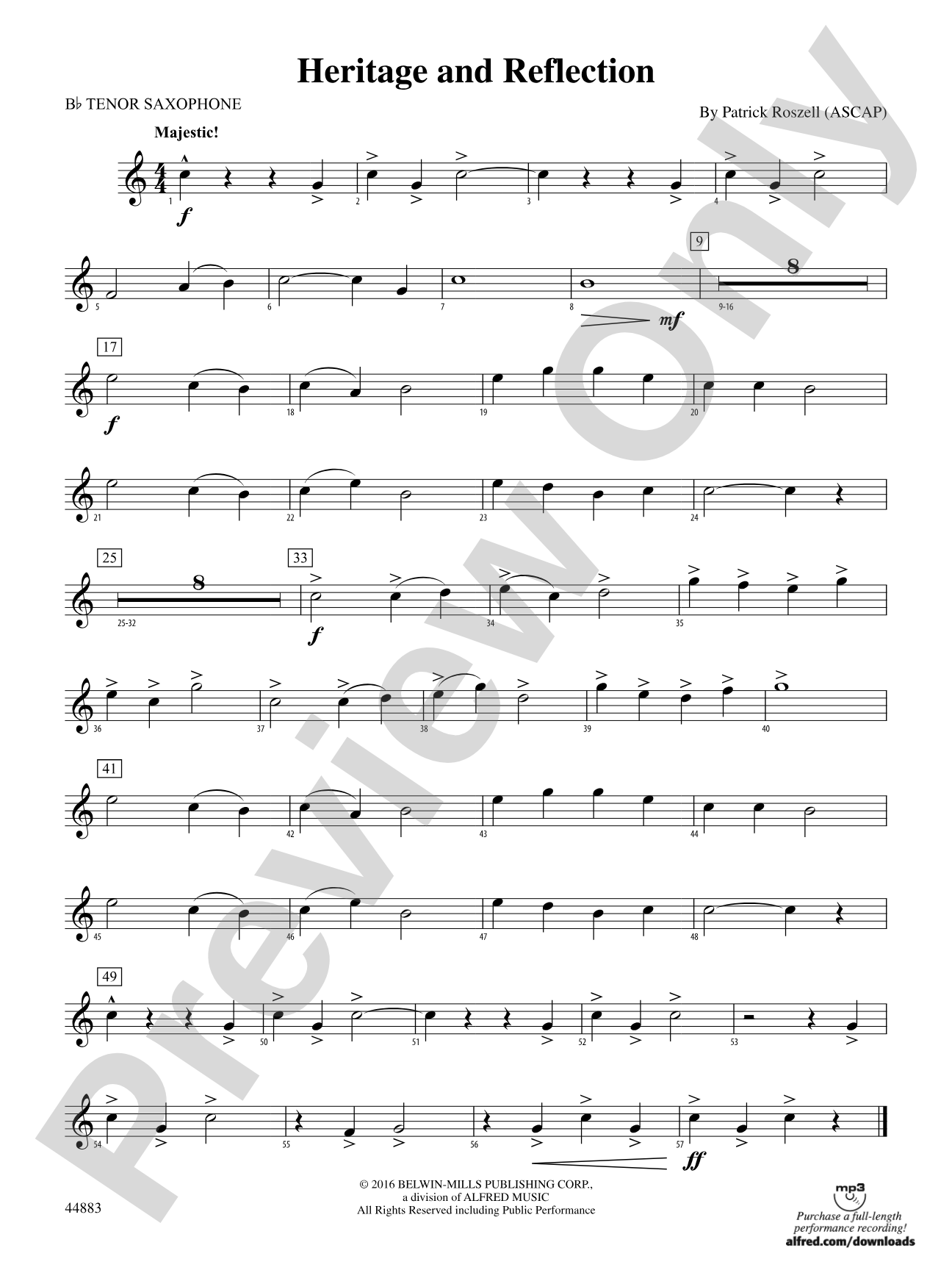Heritage and Reflection: B-flat Tenor Saxophone