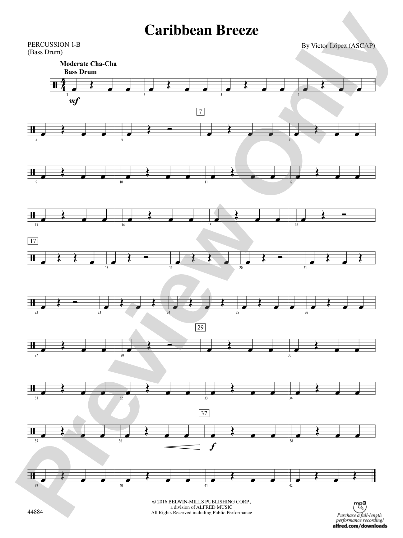 Caribbean Breeze: 4th Percussion