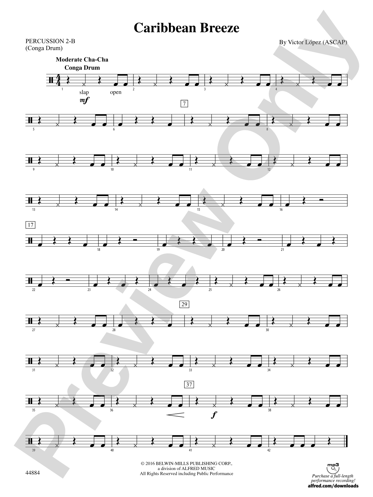 Caribbean Breeze: 6th Percussion