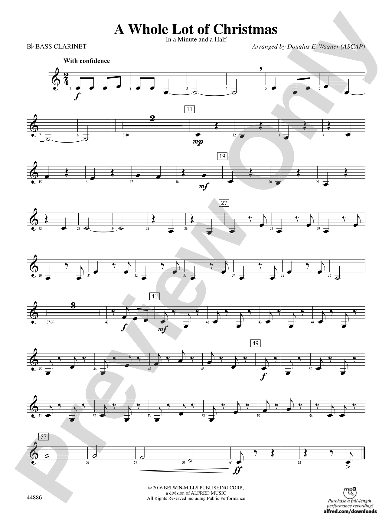 A Whole Lot of Christmas: B-flat Bass Clarinet
