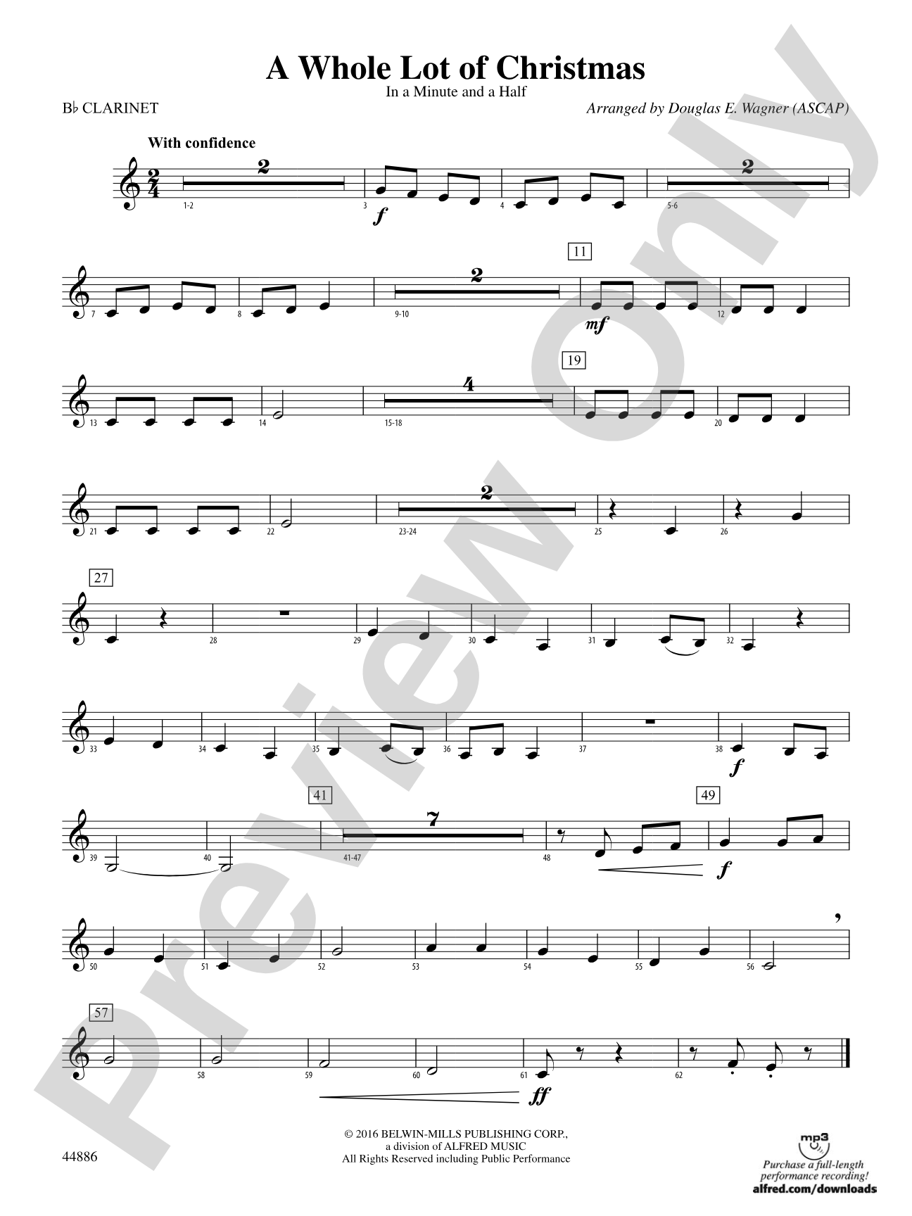 A Whole Lot of Christmas: 1st B-flat Clarinet