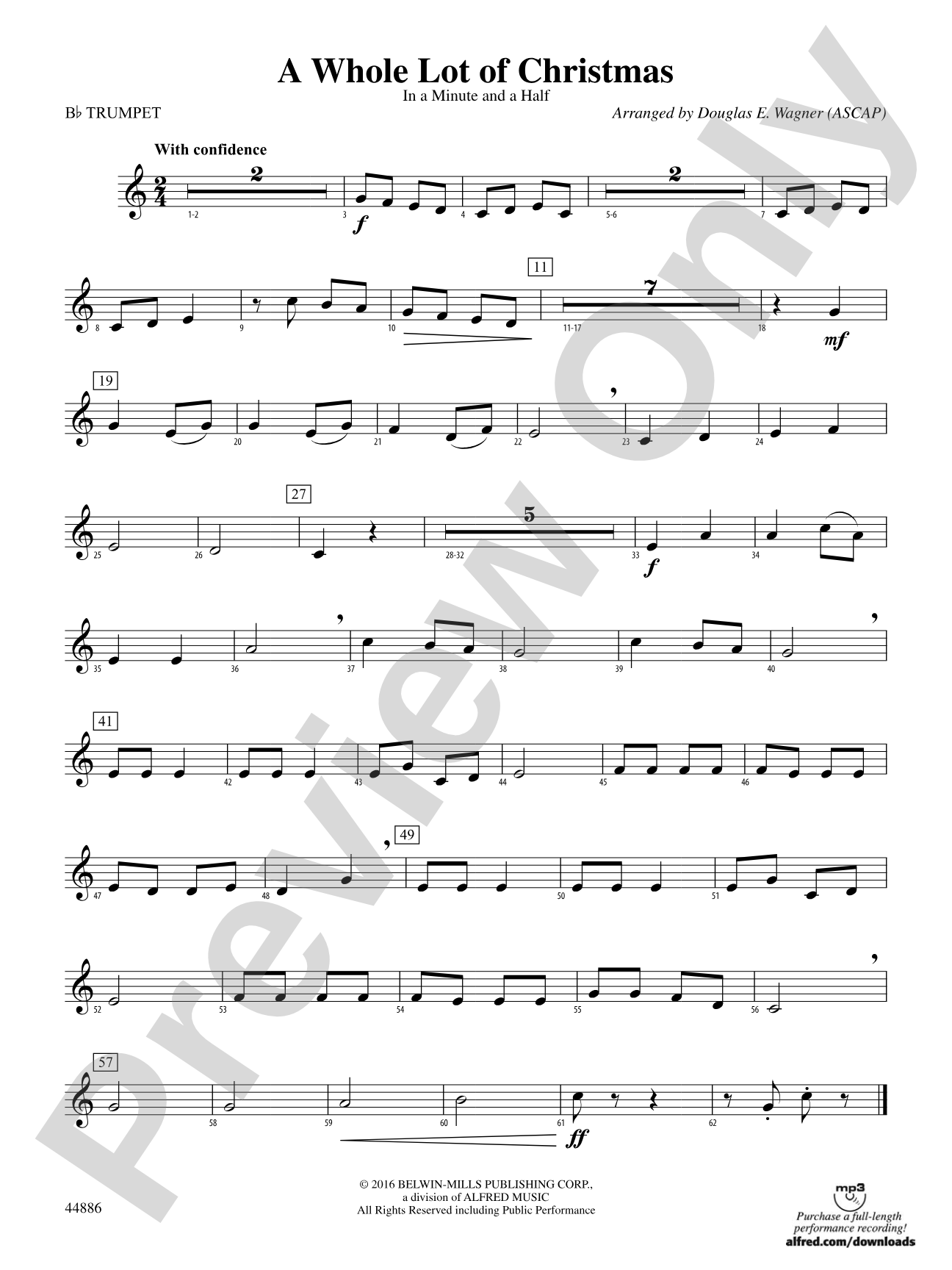 A Whole Lot of Christmas: 1st B-flat Trumpet