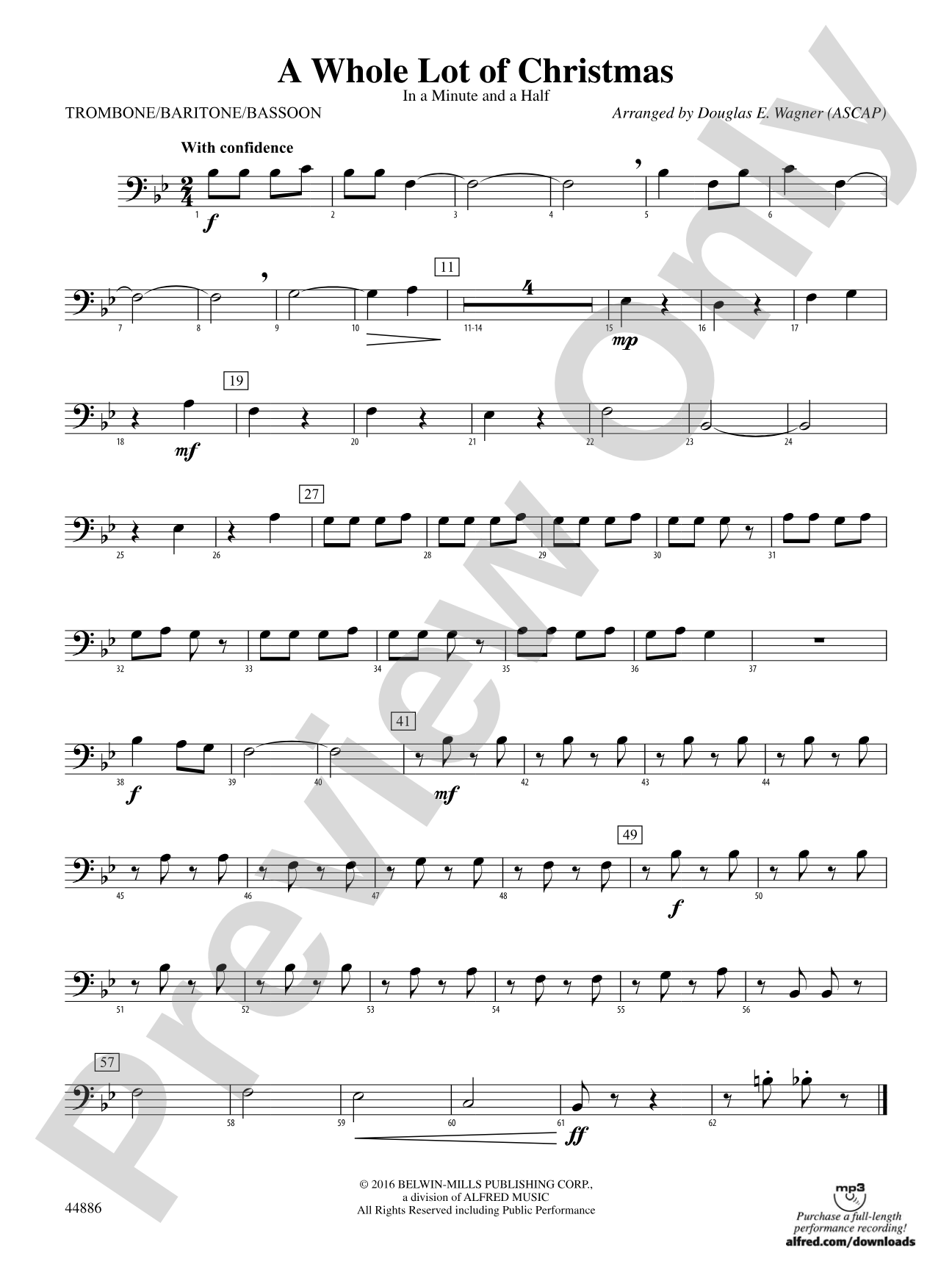 A Whole Lot of Christmas: 1st Trombone