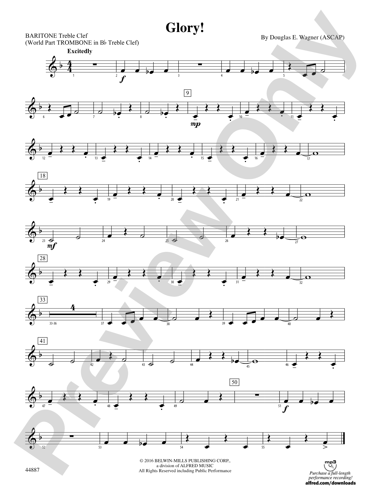 Glory!: Baritone T.C.
