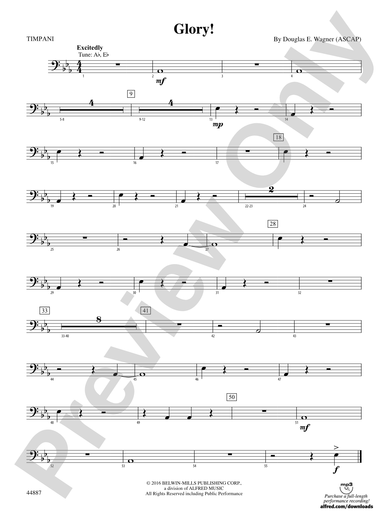 Glory!: Timpani
