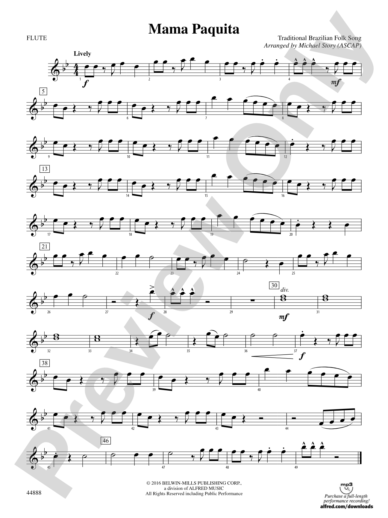 Mama Paquita: Flute