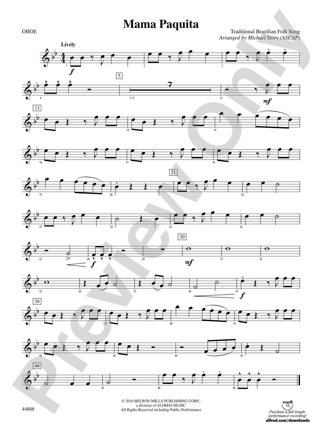 Mama Paquita: Oboe