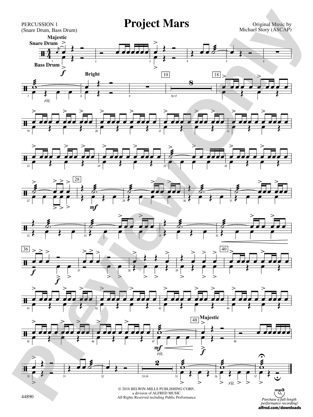 Project Mars: 1st Percussion