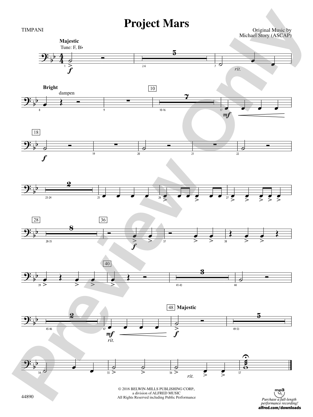 Project Mars: Timpani