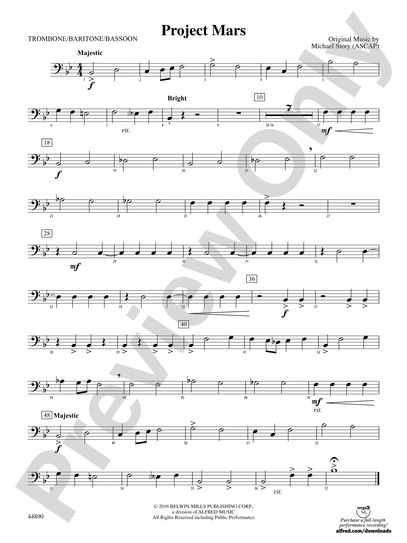 Project Mars: 1st Trombone