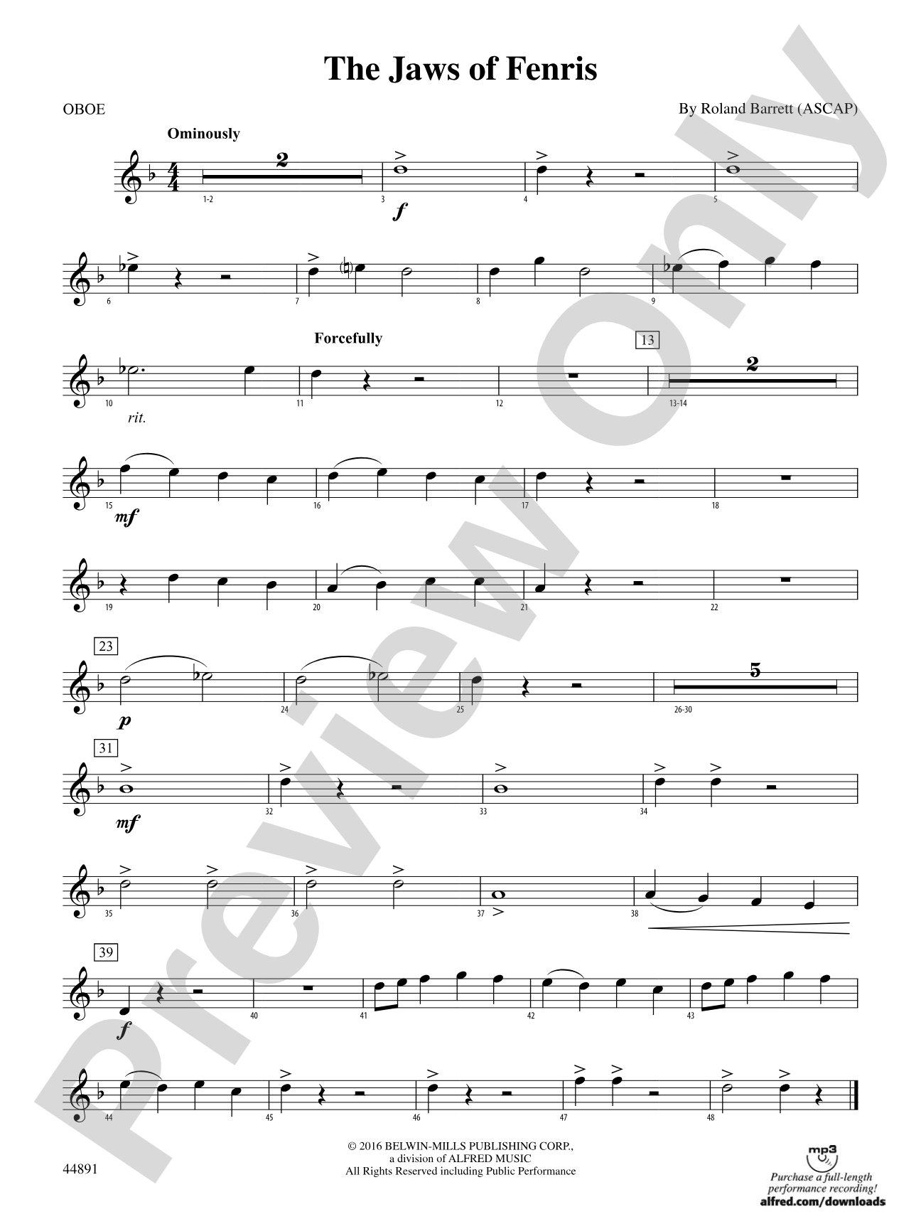 The Jaws of Fenris: Oboe