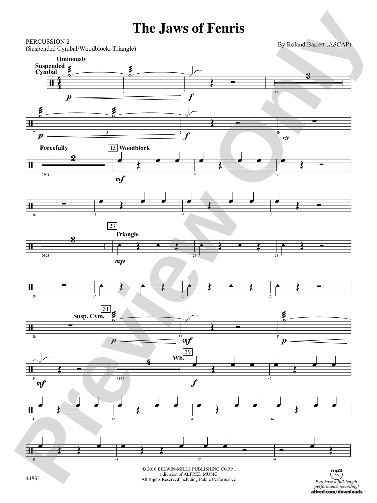 The Jaws of Fenris: 2nd Percussion