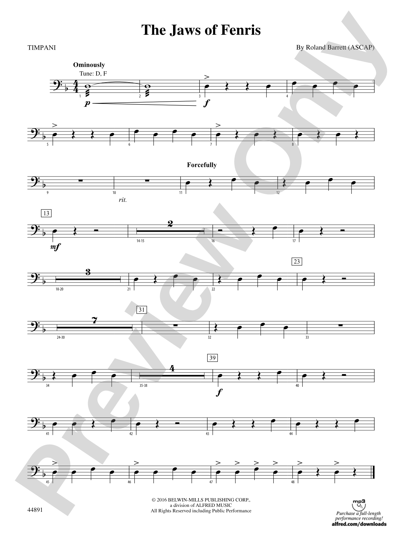 The Jaws of Fenris: Timpani