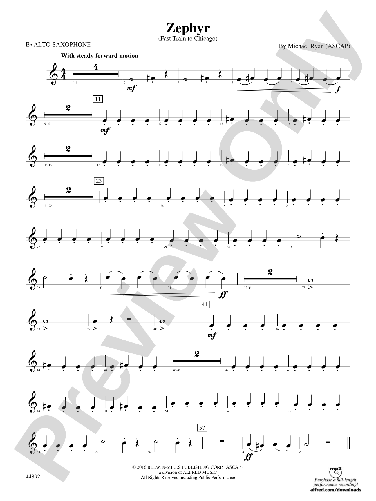 Zephyr: E-flat Alto Saxophone