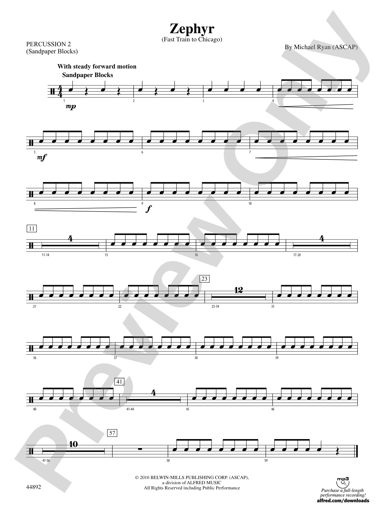 Zephyr: 2nd Percussion