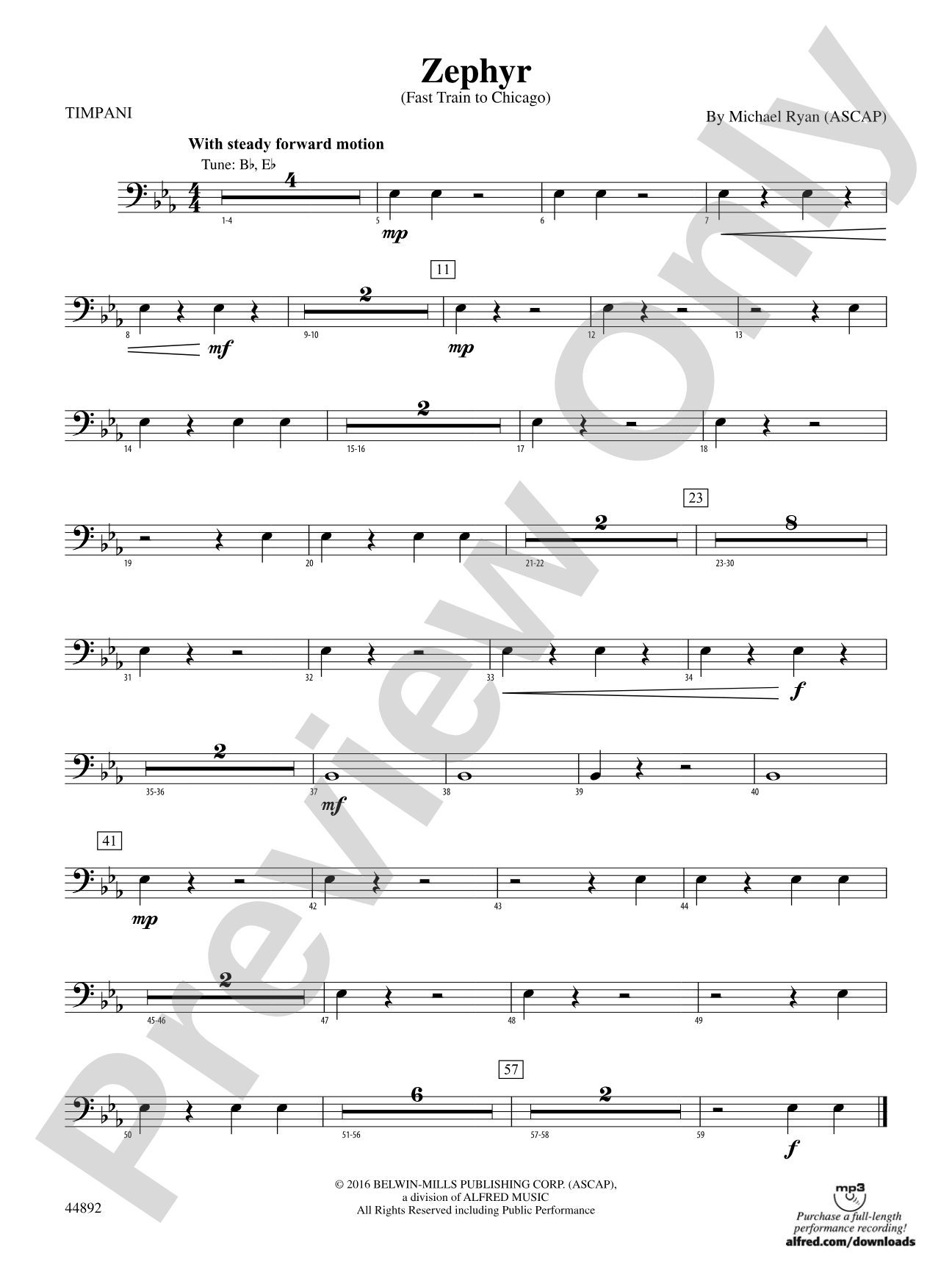 Zephyr: Timpani