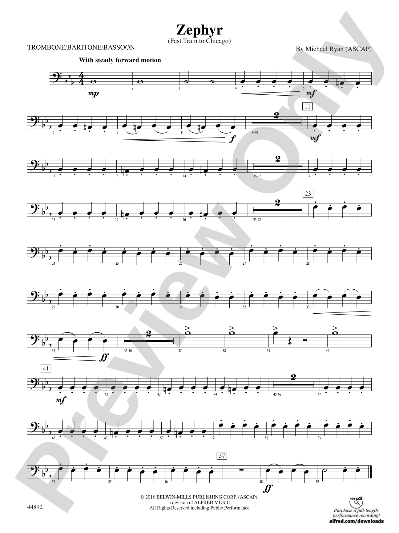 Zephyr: 1st Trombone