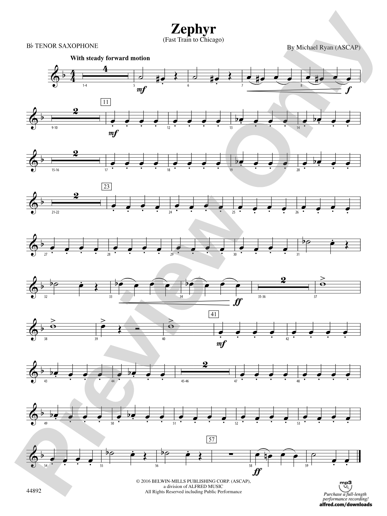 Zephyr: B-flat Tenor Saxophone