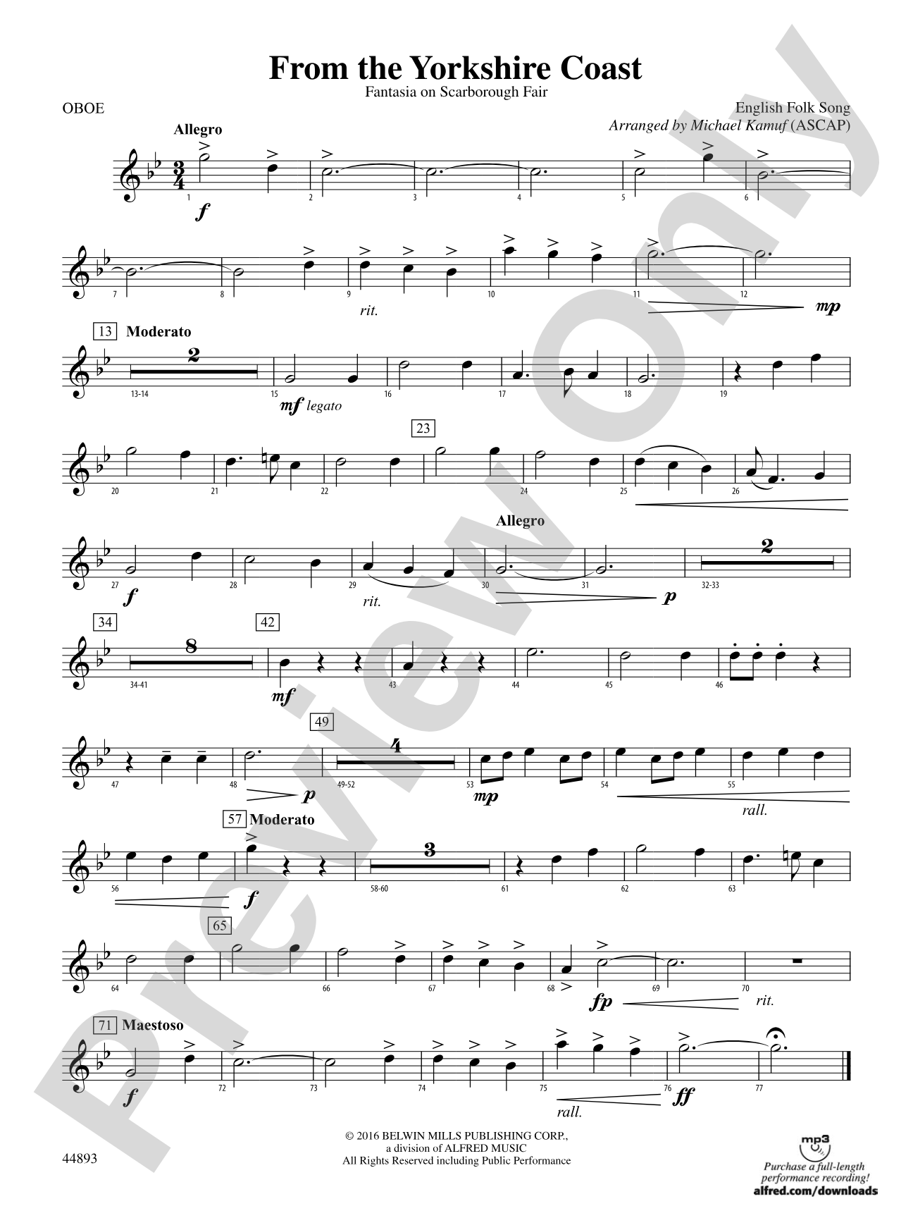 From the Yorkshire Coast: Oboe