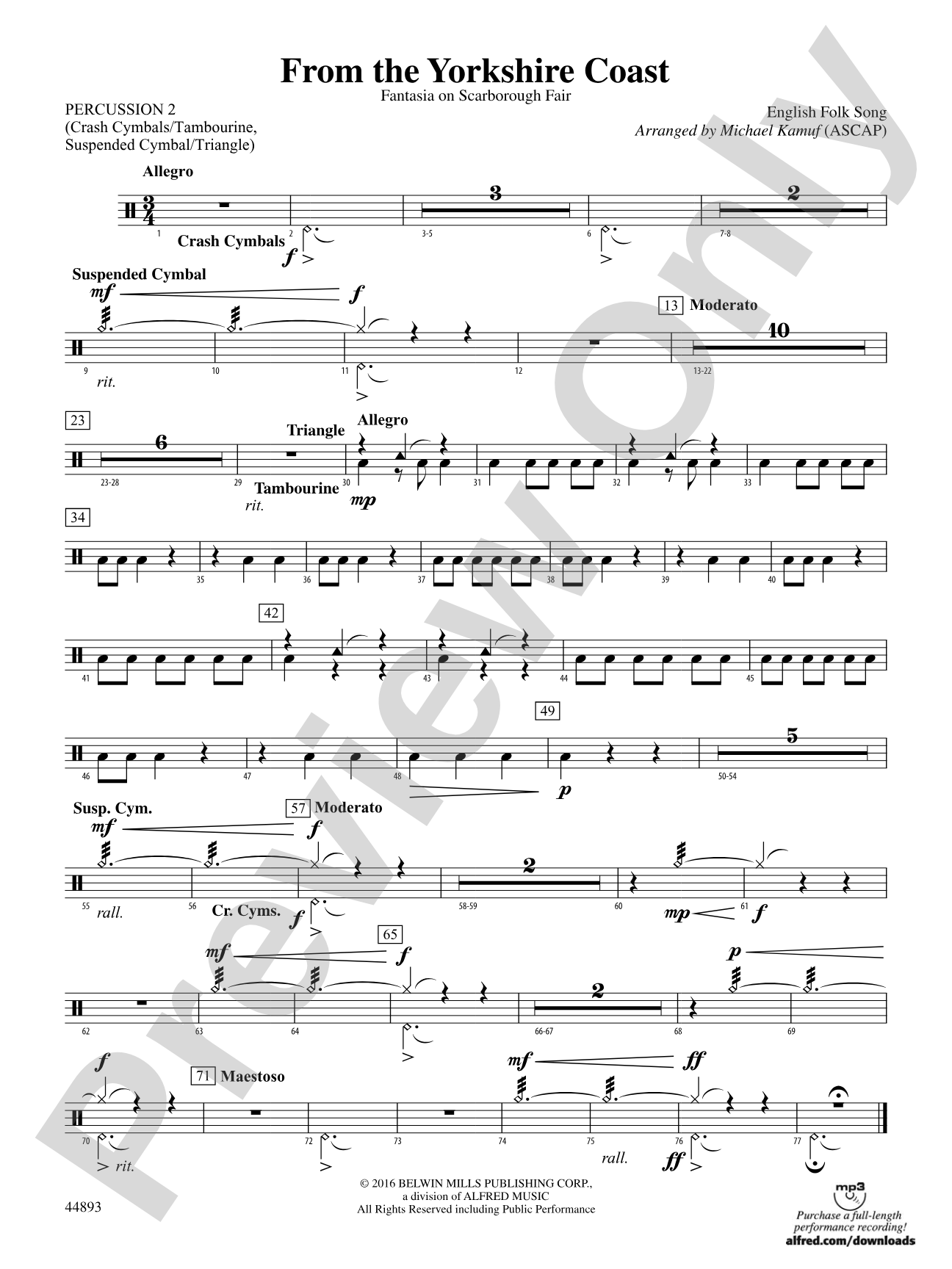 From the Yorkshire Coast: 2nd Percussion
