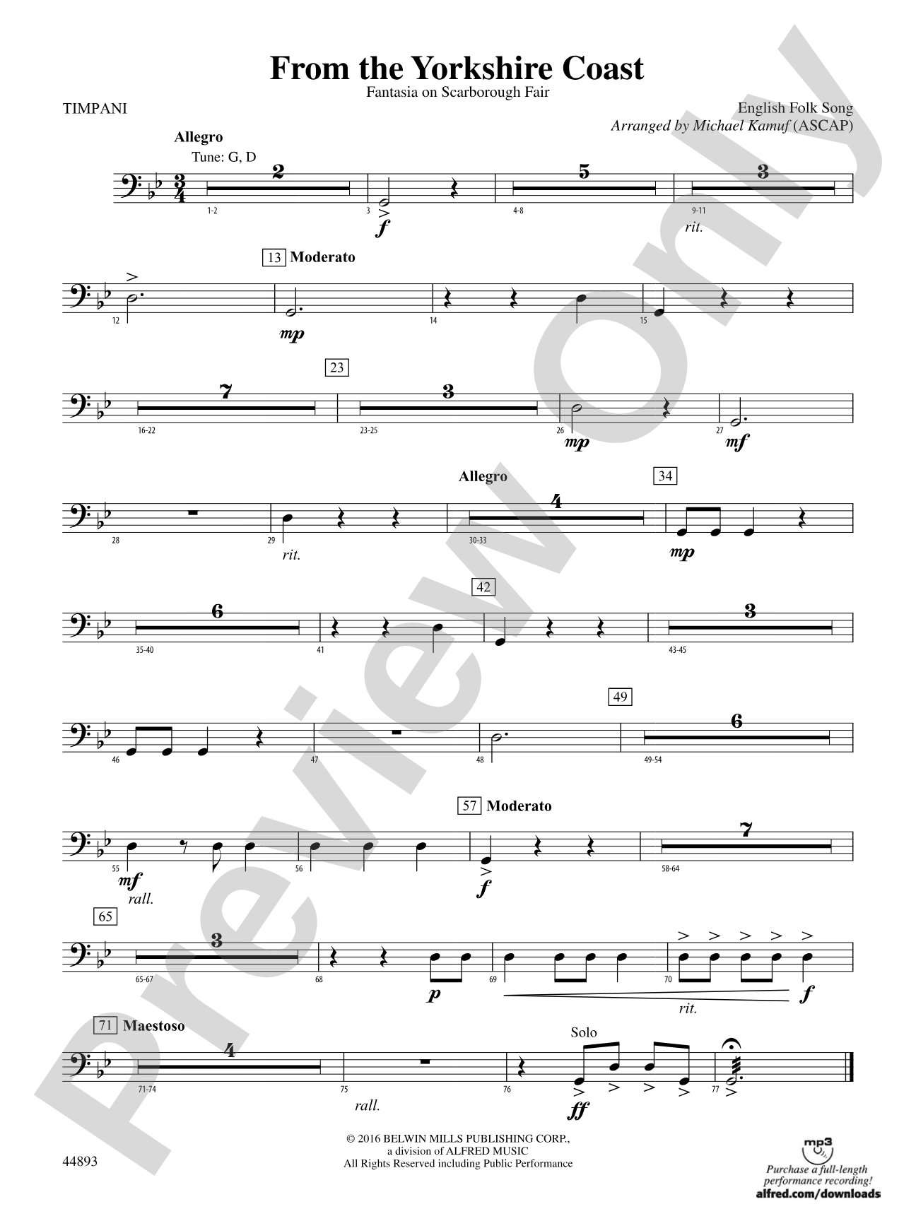 From the Yorkshire Coast: Timpani
