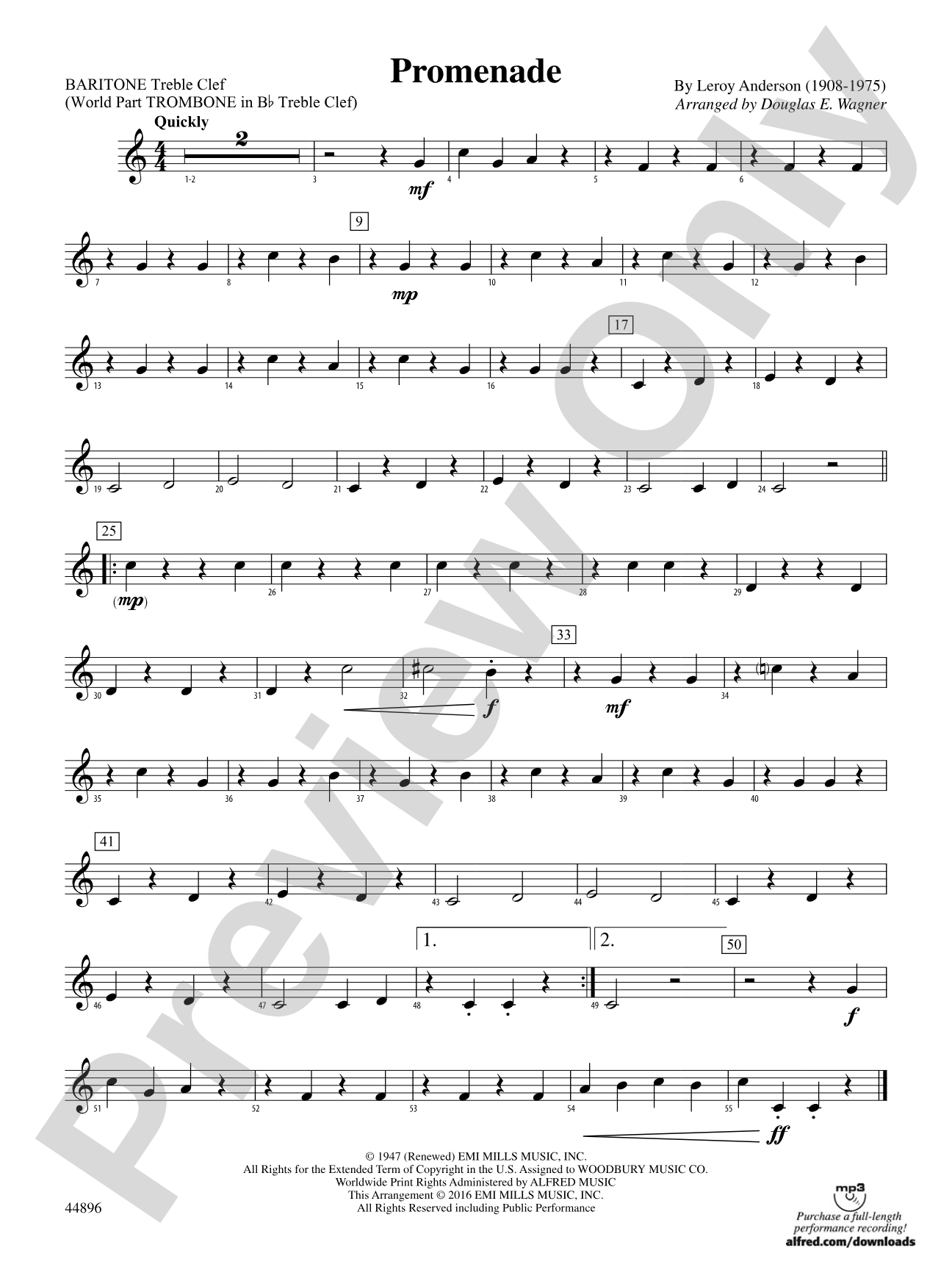 Promenade: Baritone T.C.