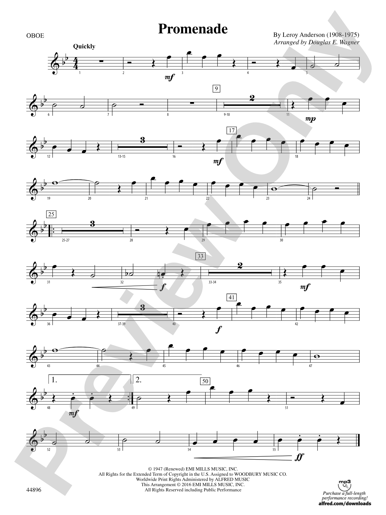 Promenade: Oboe