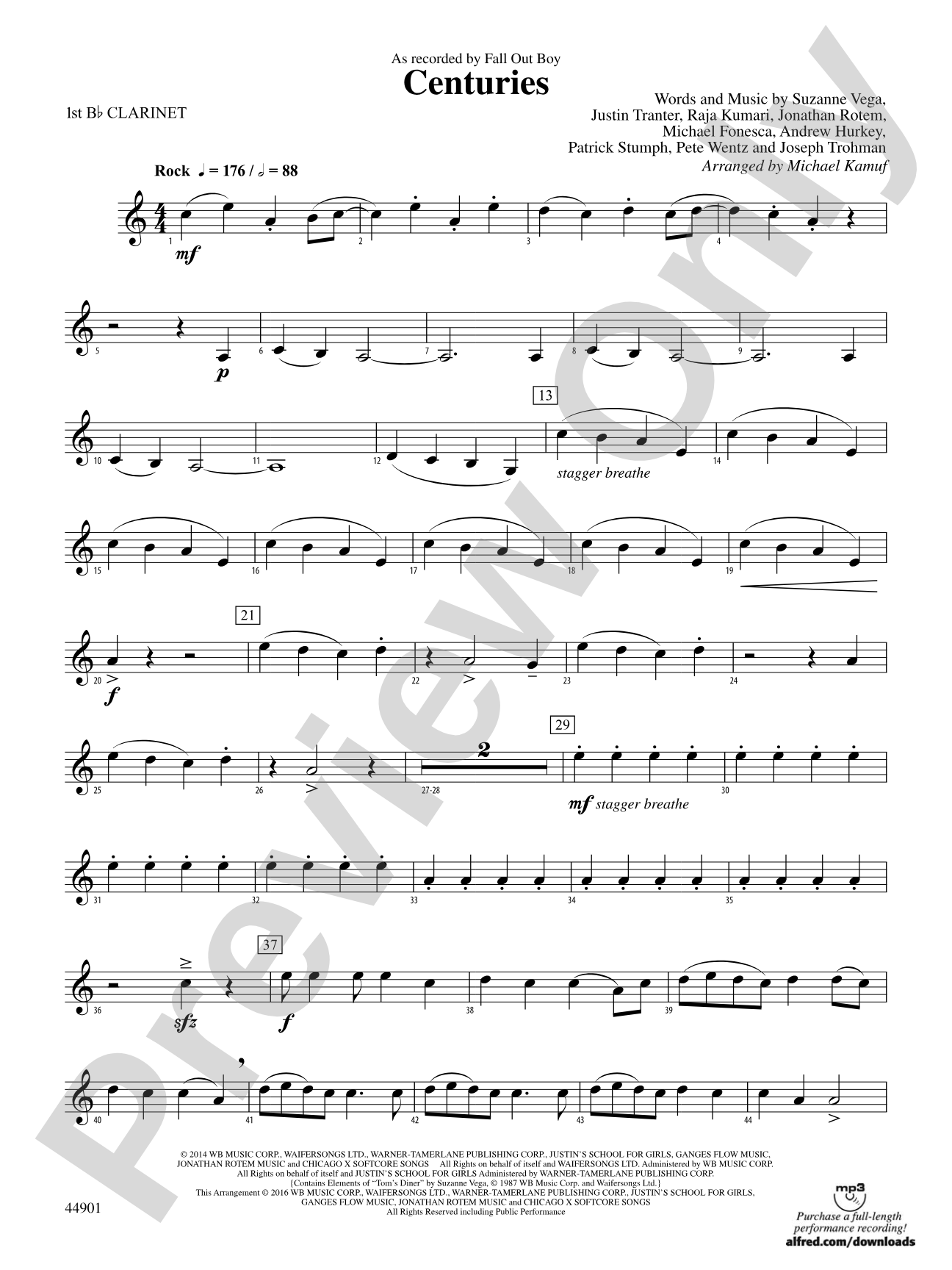Centuries: 1st B-flat Clarinet