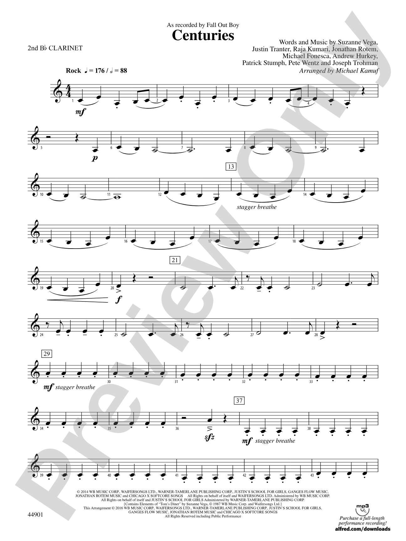 Centuries: 2nd B-flat Clarinet