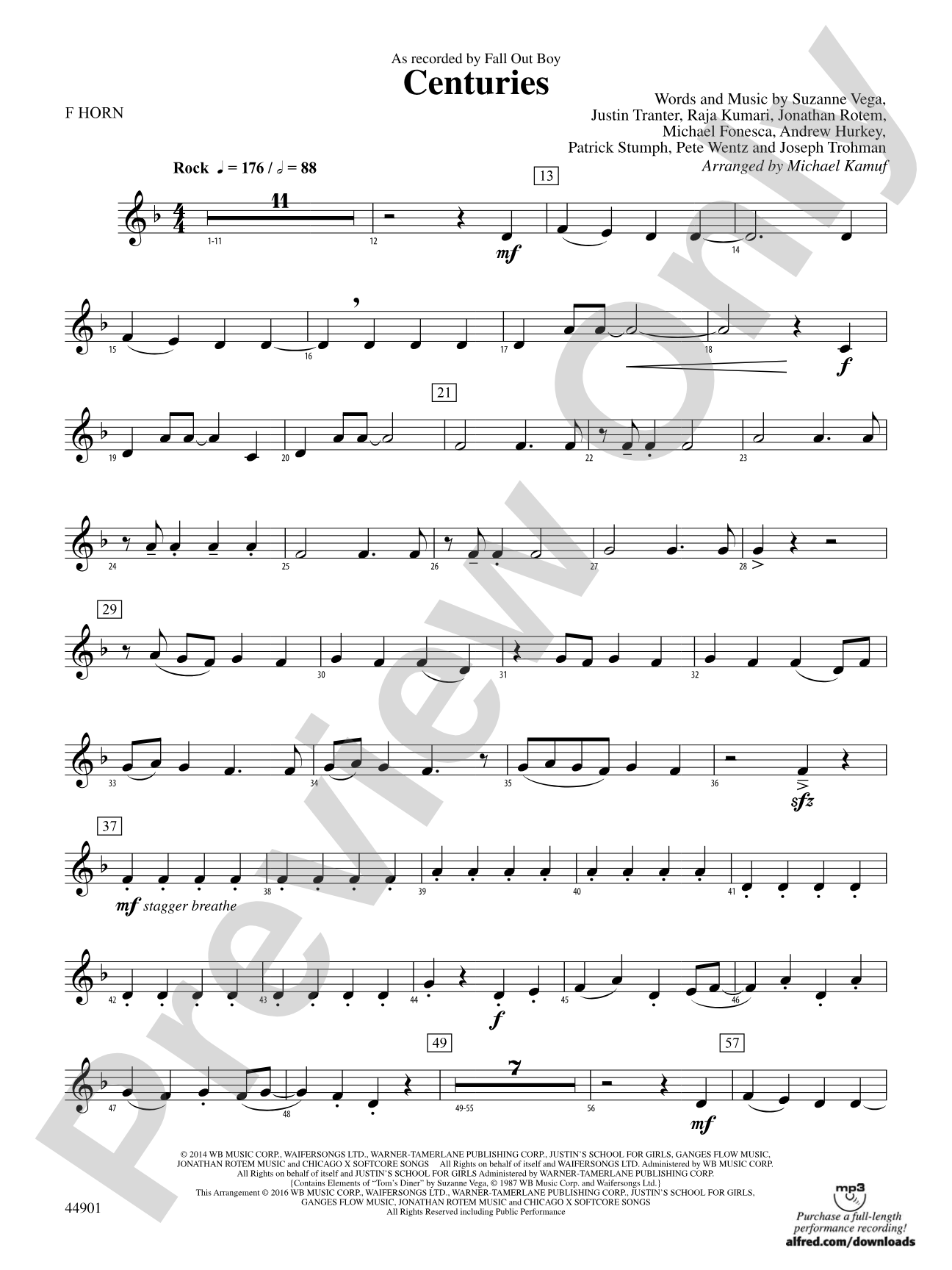 Centuries: 1st F Horn