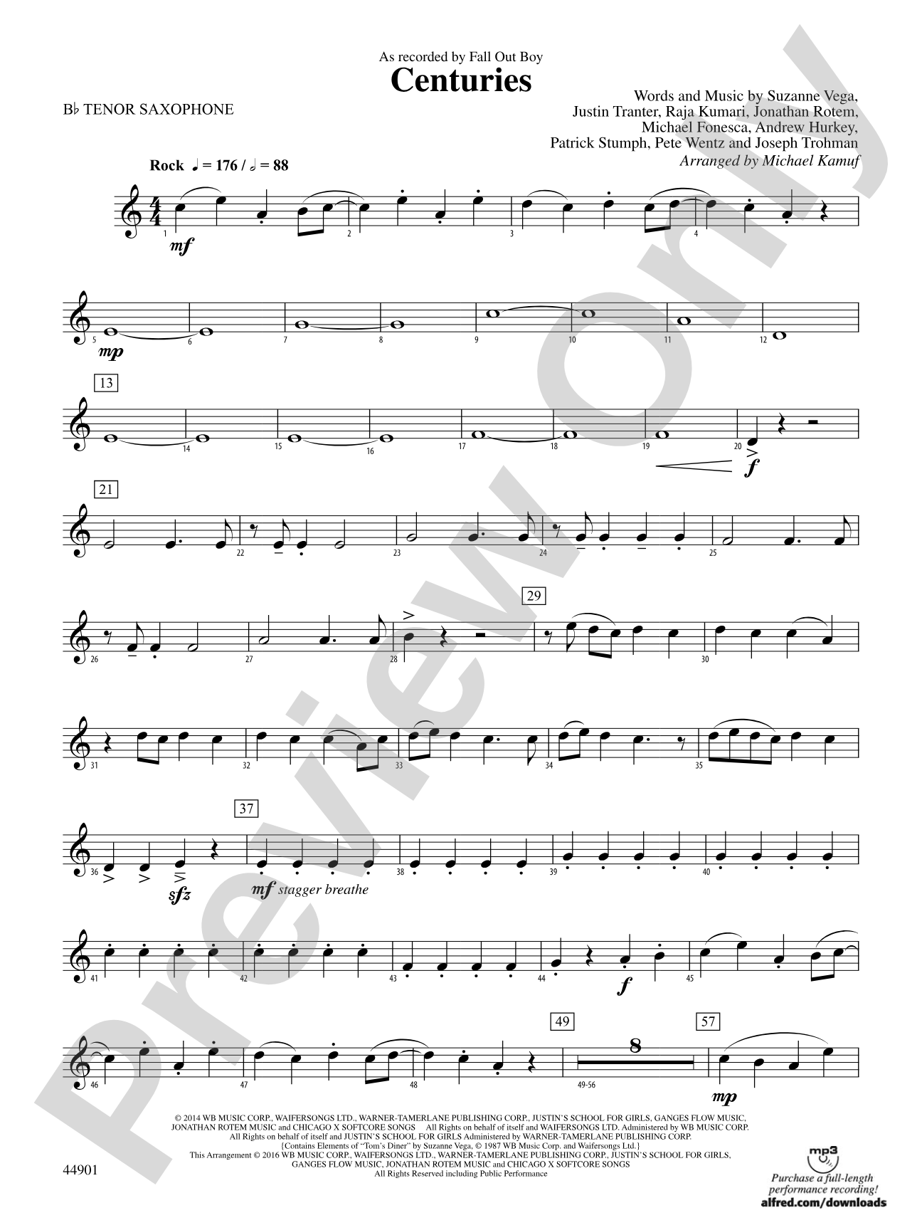 Centuries: B-flat Tenor Saxophone