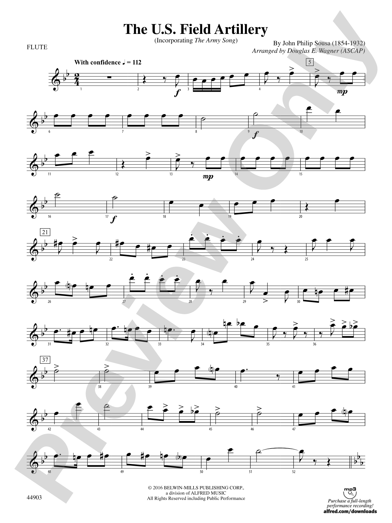The U.S. Field Artillery: Flute