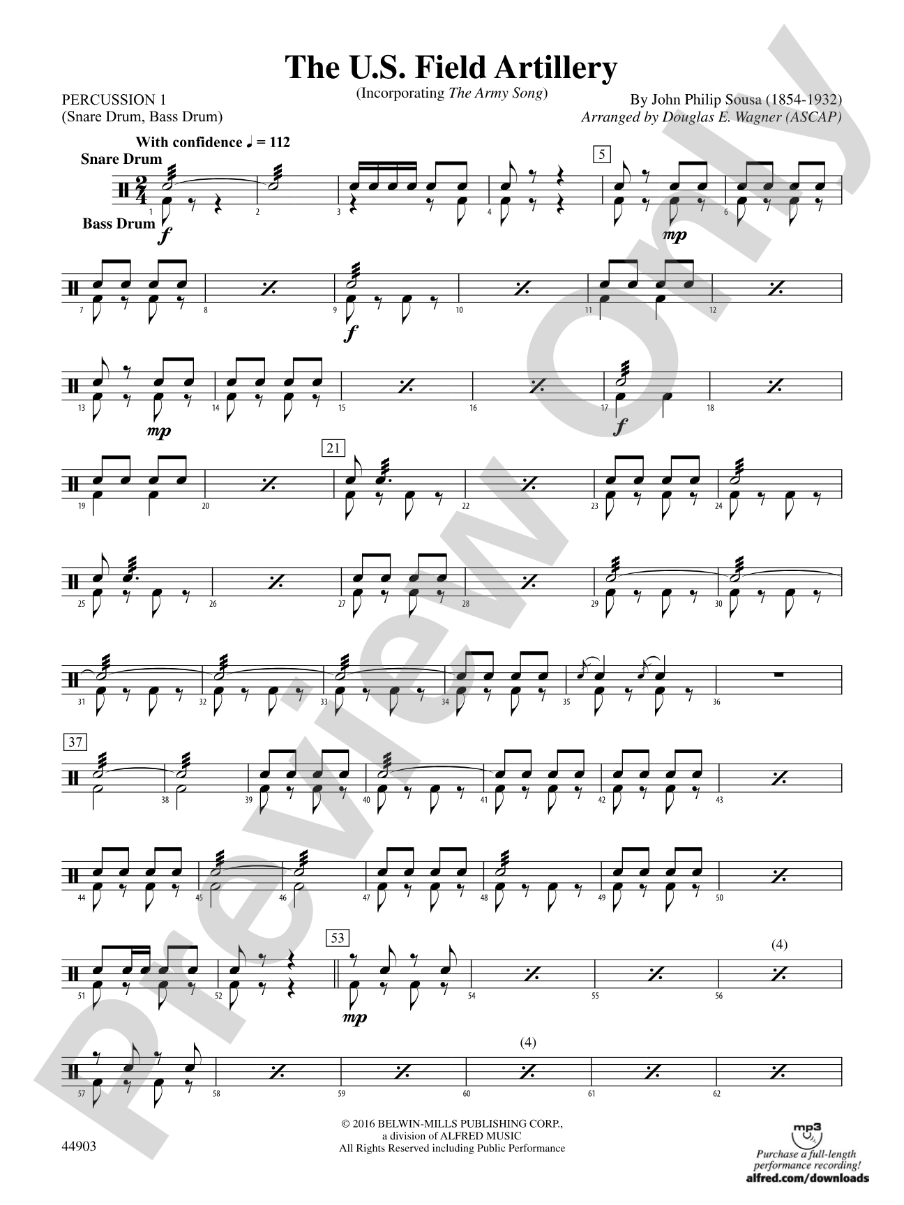 The U.S. Field Artillery: 1st Percussion