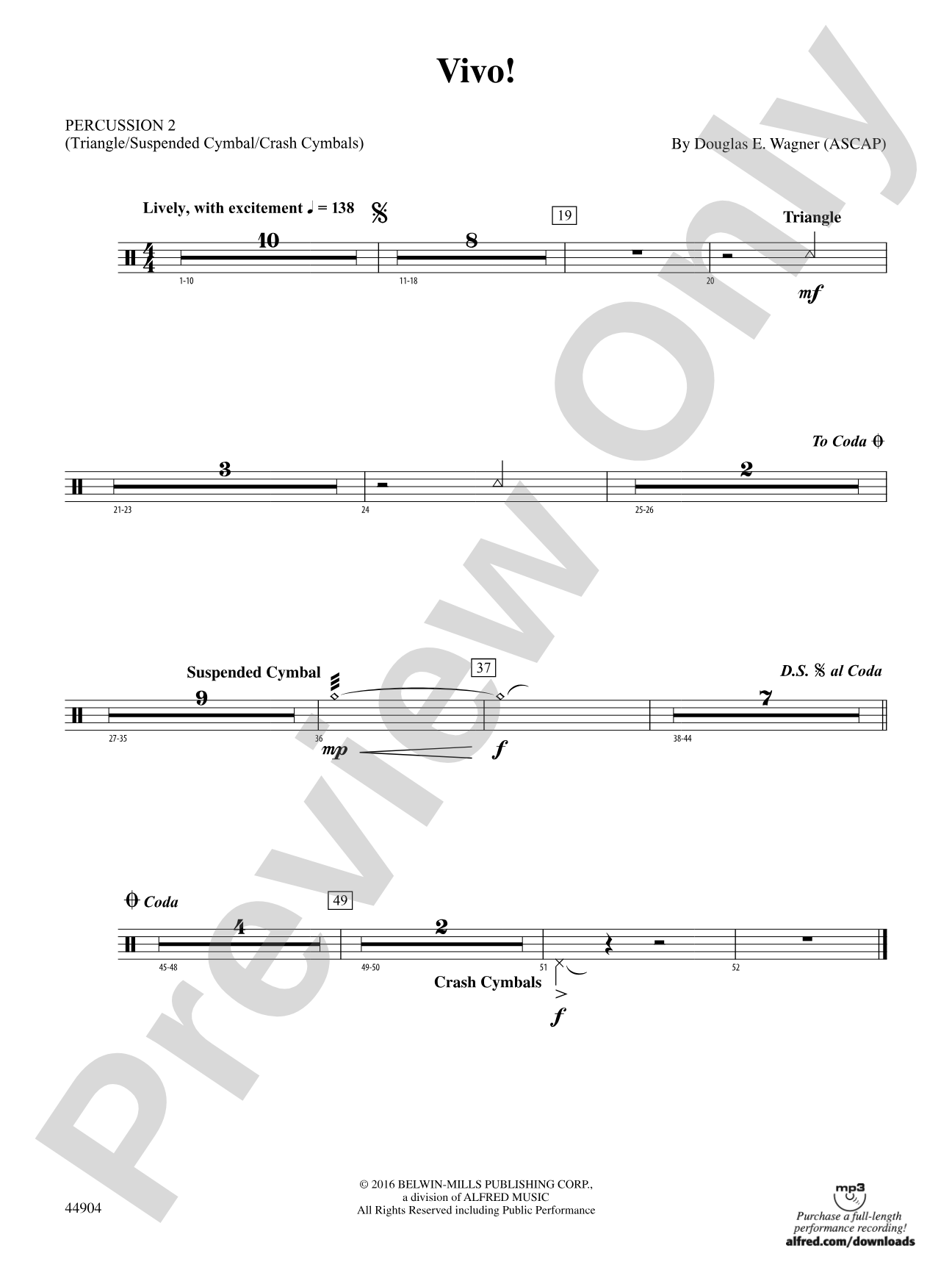 Vivo!: 2nd Percussion