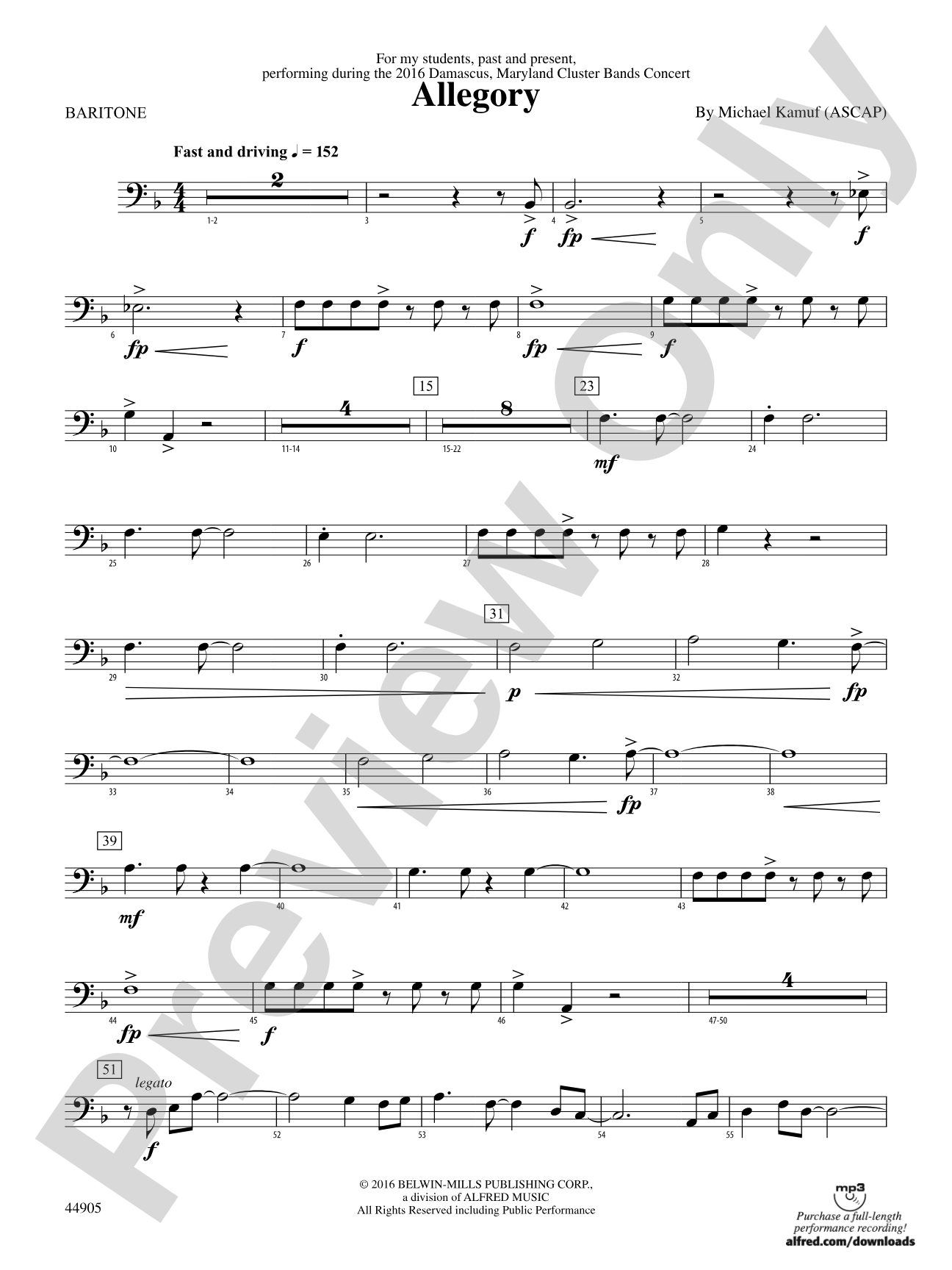 Allegory: Baritone B.C.